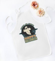 BK Gift Happy Halloween Tasarımlı Beyaz Mutfak Önlüğü-7
