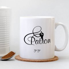 Kişiye Özel Mesleki Patron Beyaz Kupa Bardak - 2