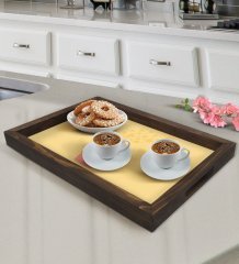 BK Gift Kaktüs Tasarımlı Doğal Ahşap Tepsi-4