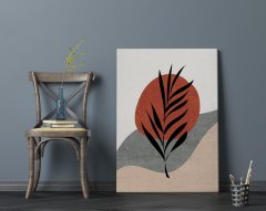 BK Home Minimalist Plant Tasarımlı Kanvas Tablo 70x100cm-1