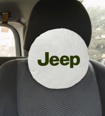 BK Gift Jeep Tasarımlı Yuvarlak Araç Koltuk Yastığı-1