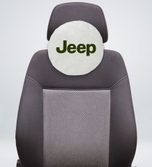 BK Gift Jeep Tasarımlı Yuvarlak Araç Koltuk Yastığı-1
