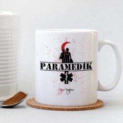 Kişiye Özel Mesleki Paramedik Beyaz Kupa Bardak - 2