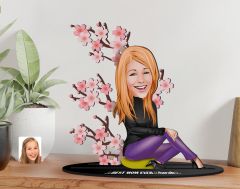 BK Gift Kişiye Özel Anneler Günü Karikatürlü 3D Ahşap Biblo, Anneler Günü Biblo, Ahşap Biblo, Anneye Hediye, Ev Dekoru-4