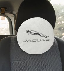 BK Gift Jaguar Tasarımlı Yuvarlak Araç Koltuk Yastığı-1