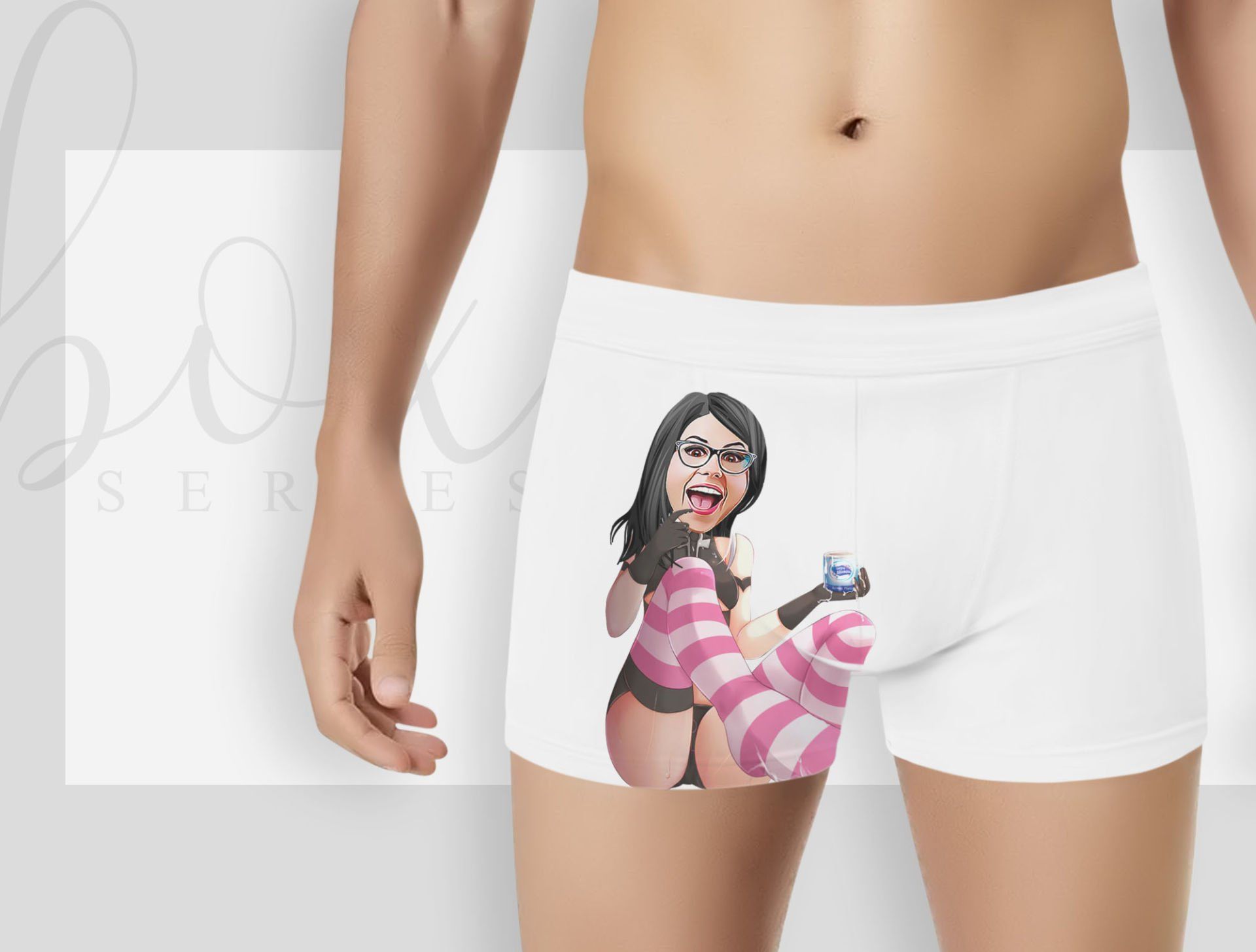BK Gift Kişiye Özel Karikatürlü Eğlenceli Beyaz Erkek Boxer, Yıl Dönümü/ Doğum Günü / Sevgililer Günü Hediyeleri,  Erkek Arkadaş Hediye, Esprili Hediye-4