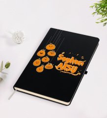 Kişiye Özel Happy Halloween Tasarımlı Siyah Defter-20
