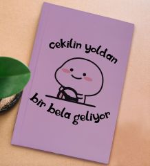 BK Gift Sert Kapaklı Lila Lastikli Defter , Arkadaşa Hediye, Yeni İş Hediyesi, Doğum Günü Hediyesi-4