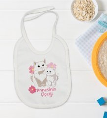 BK Kids Annesinin Çiçeği Tasarımlı Bebek Mama Önlüğü - Model 1