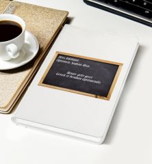BK Gift Kişiye Özel Okul Tahtası Tasarımlı Beyaz Defter, Öğretmenler günü, Öğretmene Hediye
