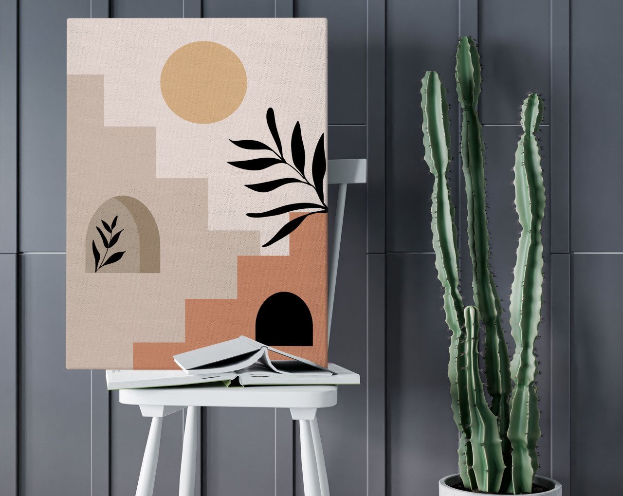 BK Home Minimalist Landscape Tasarımlı Kanvas Tablo 50x70cm-3