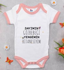 BK Kids Dayımın Gözbebeği Tasarımlı Pembe Bebek Body Zıbın-1
