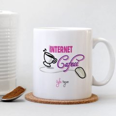Kişiye Özel Mesleki Internet Cafeci Beyaz Kupa Bardak - 2