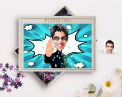 Kişiye Özel Matrix Neo Karikatürlü 1000 Parça Profesyonel Puzzle-1