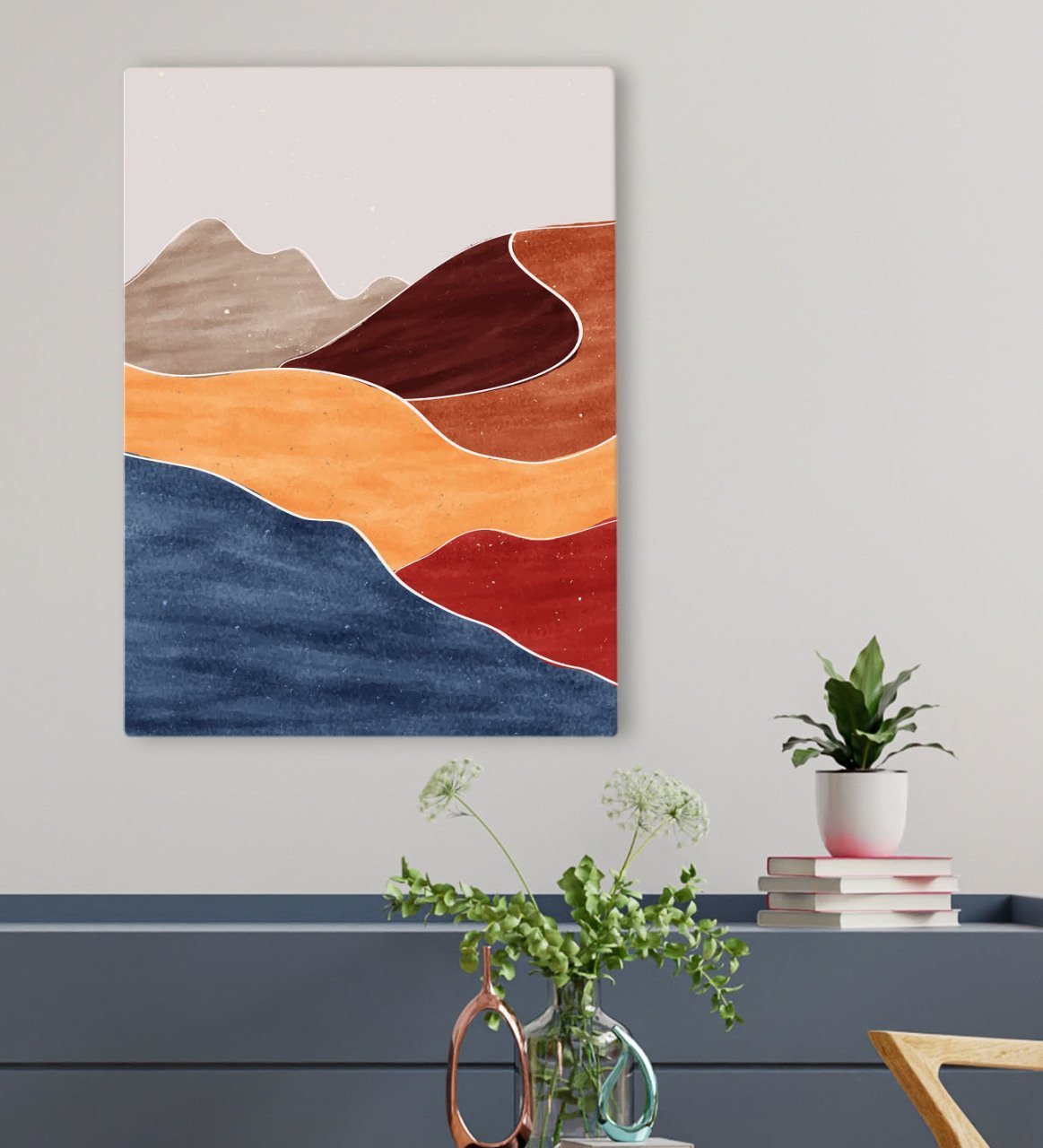 BK Gift Otel Odası Konseptli Kanvas Tablo 50x70cm-5