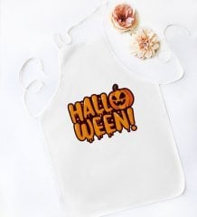 BK Gift Halloween Tasarımlı Beyaz Mutfak Önlüğü-3