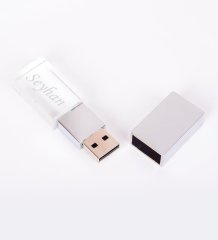 Kişiye Özel F-139-16 Kristal USB Bellek 16 GB (Mavi Işıklı)