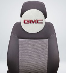 BK Gift GMC Tasarımlı Yuvarlak Araç Koltuk Yastığı-1