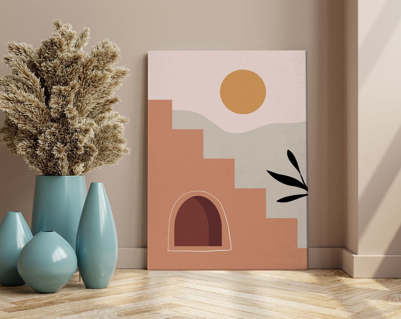 BK Home Minimalist Landscape Tasarımlı Kanvas Tablo 70x100cm-1
