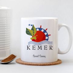 Kişiye Özel Kemer Beyaz Kupa Bardak - 001