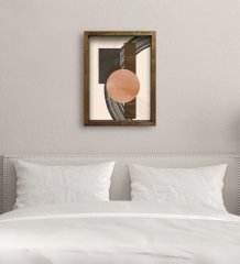 BK Gift Yatak Odası Konseptli Doğal Masif Ahşap Çerçeveli Tablo-48