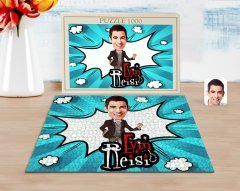 Kişiye Özel Evin Reisi Karikatürlü 1000 Parça Profesyonel Puzzle-2