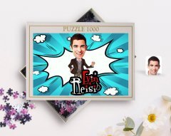 Kişiye Özel Evin Reisi Karikatürlü 1000 Parça Profesyonel Puzzle-2
