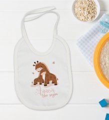 BK Kids Annem Her Şeyim Tasarımlı Bebek Mama Önlüğü - Model 2