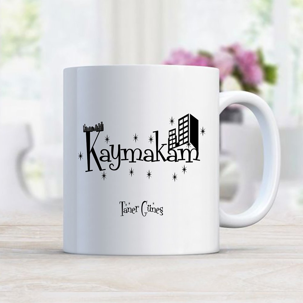 Kişiye Özel Mesleki Kaymakam Beyaz Kupa Bardak - 2