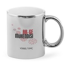 Kişiye Özel Mesleki Ar-Ge Mühendisi Krom Kupa Bardak - 1