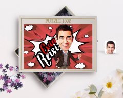 Kişiye Özel Evin Reisi Karikatürlü 1000 Parça Profesyonel Puzzle-1