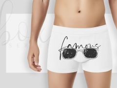 BK Gift Özel Tasarım Eğlenceli Beyaz Erkek Boxer, Yıl Dönümü/ Doğum Günü / Sevgililer Günü Hediyeleri,  Erkek Arkadaş Hediye, Esprili Hediye-9