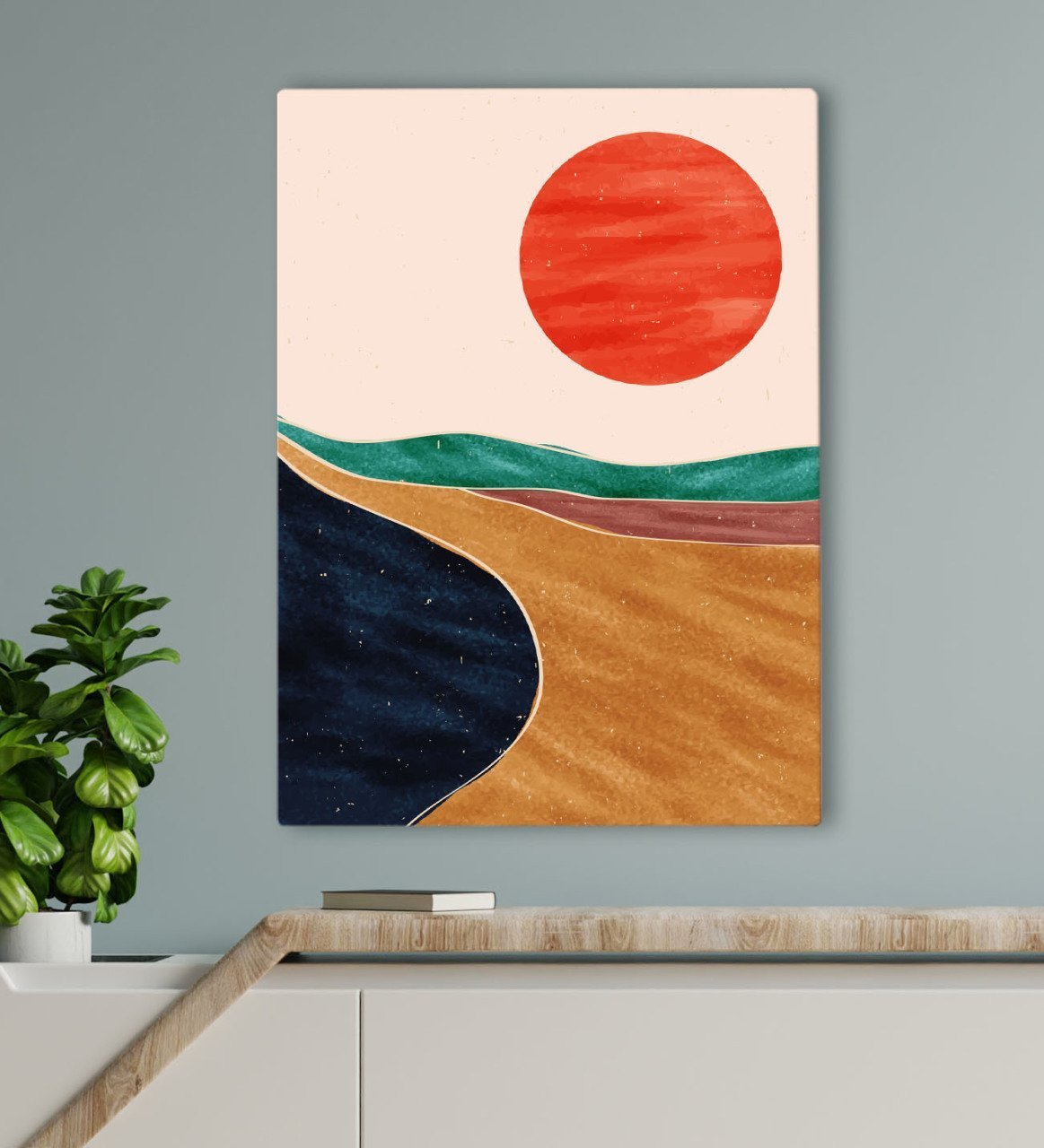 BK Gift Otel Odası Konseptli Kanvas Tablo 70x100cm-3