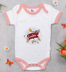 BK Kids Ceryan Kaçağı Tasarımlı Pembe Bebek Body Zıbın-1