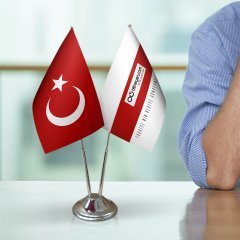 Kişiye Özel İkili Masa Bayrağı