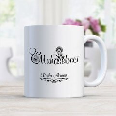 Kişiye Özel Mesleki Muhasebeci Beyaz Kupa Bardak