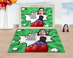 Kişiye Özel En Güzel Anne Karikatürlü 1000 Parça Profesyonel Puzzle-1
