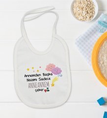 BK Kids Anneannem Tasarımlı Bebek Mama Önlüğü - Model 1