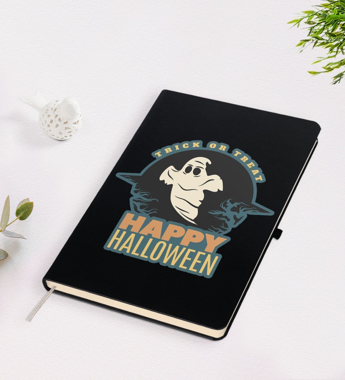 BK Gift Happy Halloween Tasarımlı Siyah Defter-7