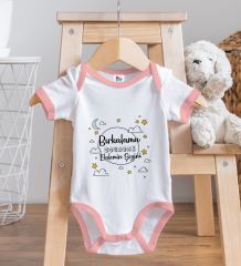 BK Kids Bırkalama Tasarımlı Pembe Bebek Body Zıbın-1