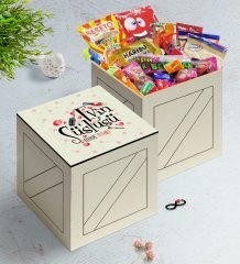 Kişiye Özel Evin Süslüsü Ahşap Kutuda Nostaljik Lezzetler Hediye Seti-4
