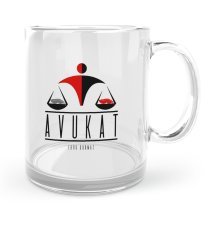 Kişiye Özel Mesleki Avukat Cam Kupa Bardak - 8