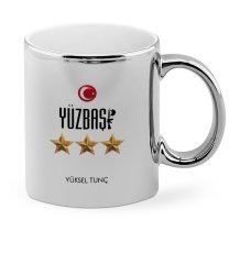 Kişiye Özel Mesleki Yüzbaşı Krom Kupa Bardak - 1