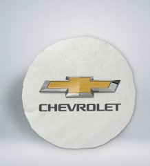 BK Gift Chevrolet Tasarımlı Yuvarlak Araç Koltuk Yastığı-1