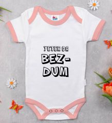 BK Kids Bezdum Tasarımlı Pembe Bebek Body Zıbın-3