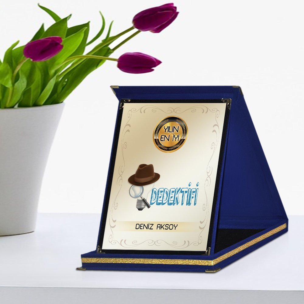 Kişiye Özel Yılın En İyi Dedektifi Lacivert Plaket Ödülü - 1