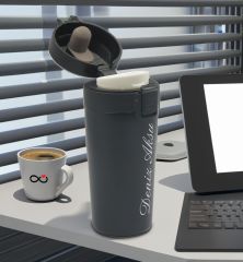 BK Gift Vip Kutuda Kişiye Özel Öğretmenler Günü Tasarımlı Defter & Metal Roller Kalem & Çelik Termos Hediye Seti- 5, Öğretmene Hediye, Öğretmenler Günü