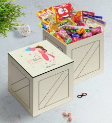 Kişiye Özel Evin Prensesi Ahşap Kutuda Nostaljik Lezzetler Hediye Seti-2