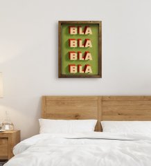 BK Gift Yatak Odası Konseptli Doğal Masif Ahşap Çerçeveli Tablo-32