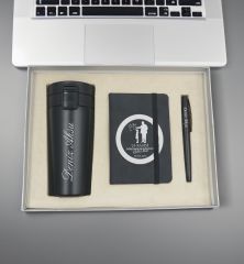 BK Gift Vip Kutuda Kişiye Özel Öğretmenler Günü Tasarımlı Defter & Metal Roller Kalem & Çelik Termos Hediye Seti- 4, Öğretmene Hediye, Öğretmenler Günü